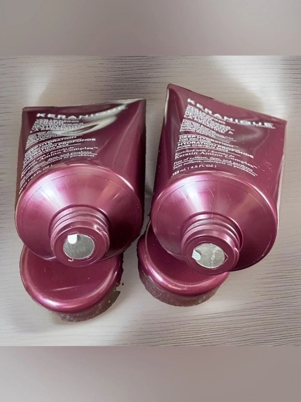 2x NEW Keranique DEEP HYDRATION Volumizing Keratin Conditioners (4.5oz) 2pc Set